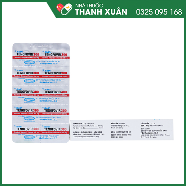 Thuốc Savi Tenofovir 300